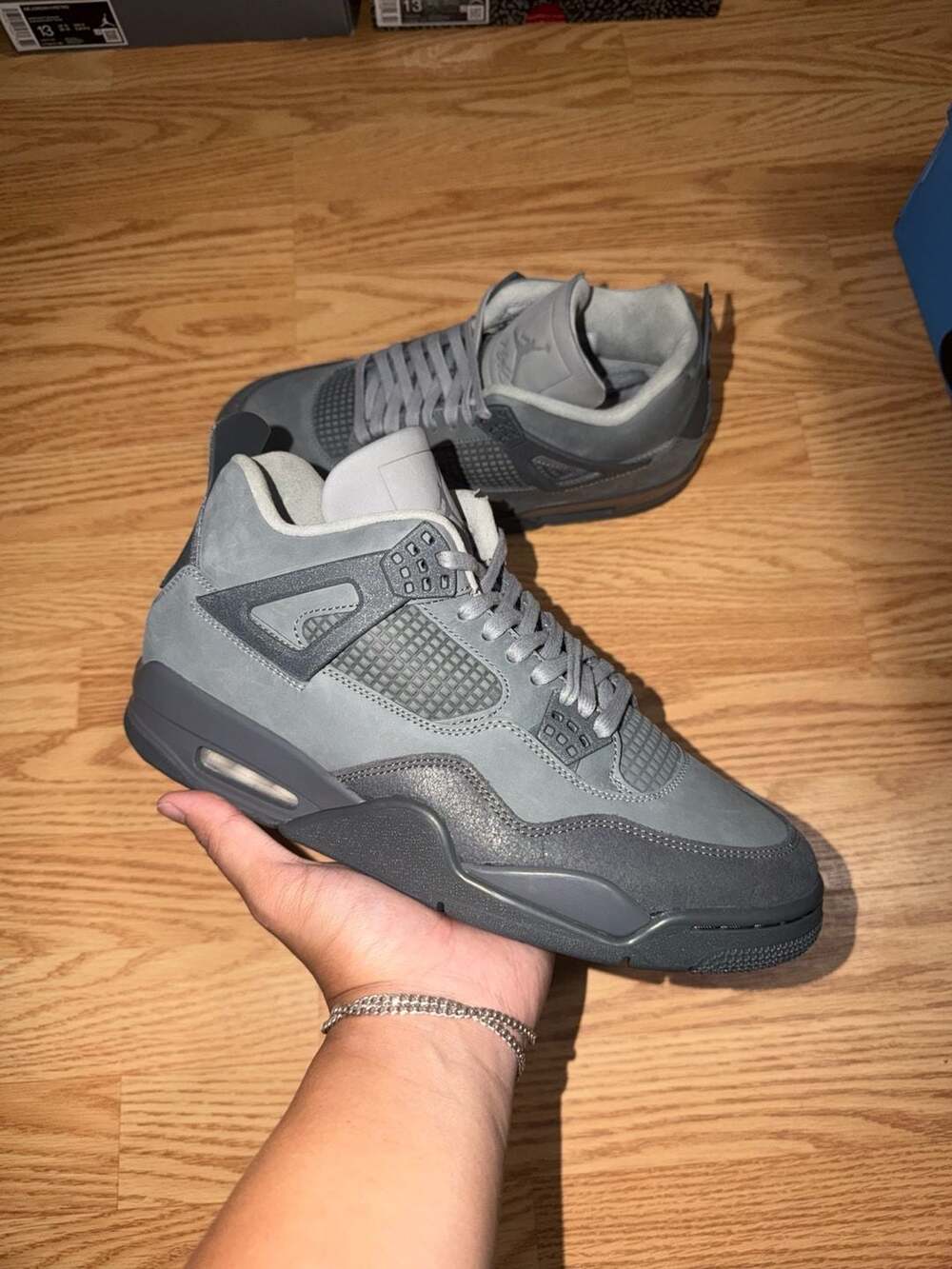Size 10.5M - Jordan 4 Retro SE Paris Olympics Wet Cement FQ7928-001 ‼️B Grade‼️